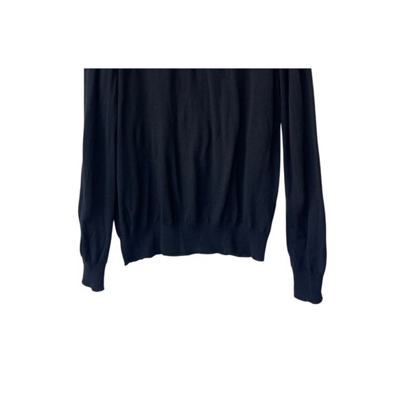 Tahari Mens Italian Merino Wool V-Neck Pullover Sweater Size L Preppy Academia - Picture 3 of 9